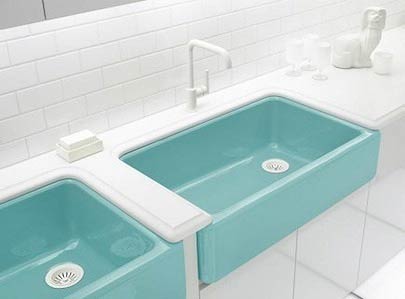 Kohler Jonathan Adler Color Palermo Blue Bath