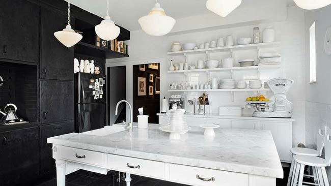 Black And White Kitchen Design On The Main Line Philadelphia 2