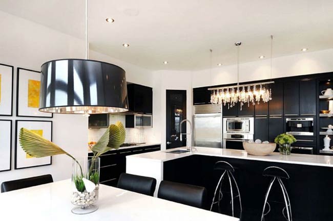 Black And White Kitchen Design Philadelphia Pa