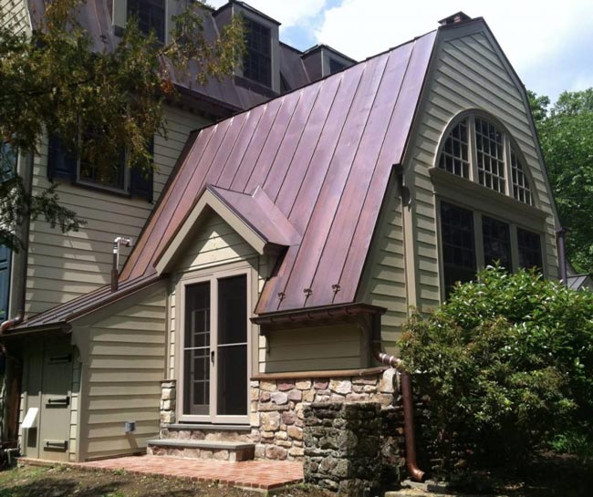 Copper Roof Family Room Villanova Pa